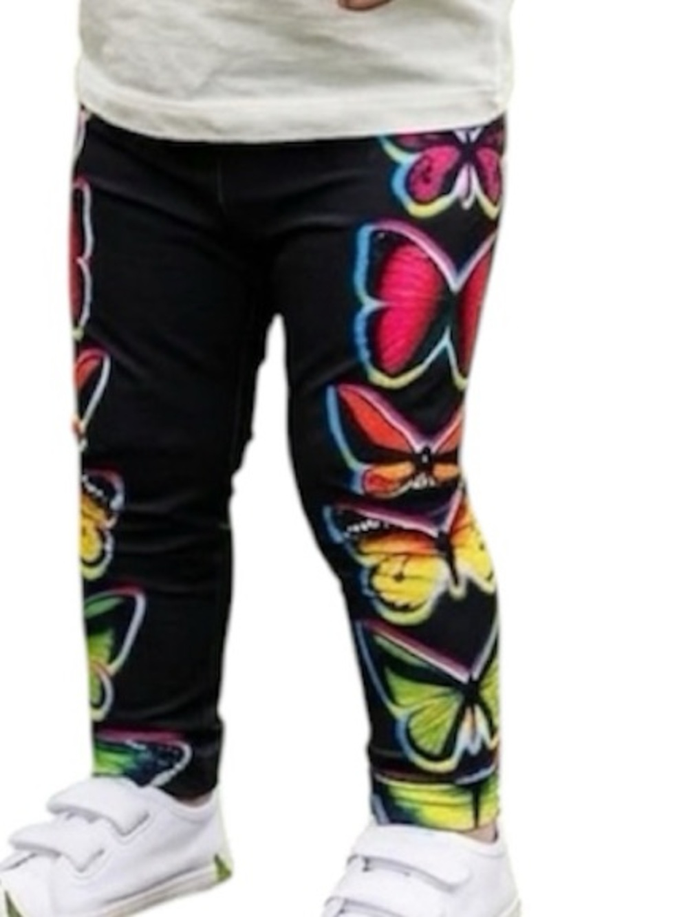 Terez Little Kids Capri Butterfly Leggings Size Small ( 5T)